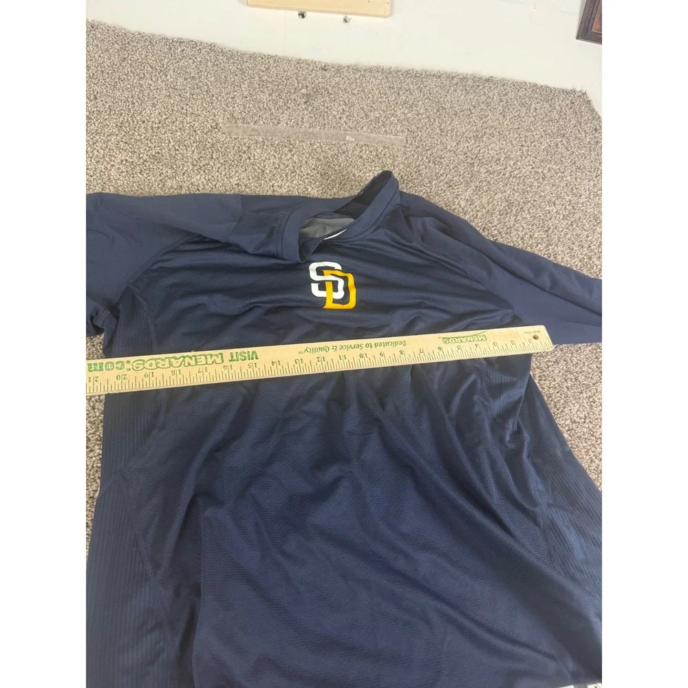 Nike Pro San Diego Padres MLB Authentic Collection Dri-FIT Shirt Mens XL Navy
